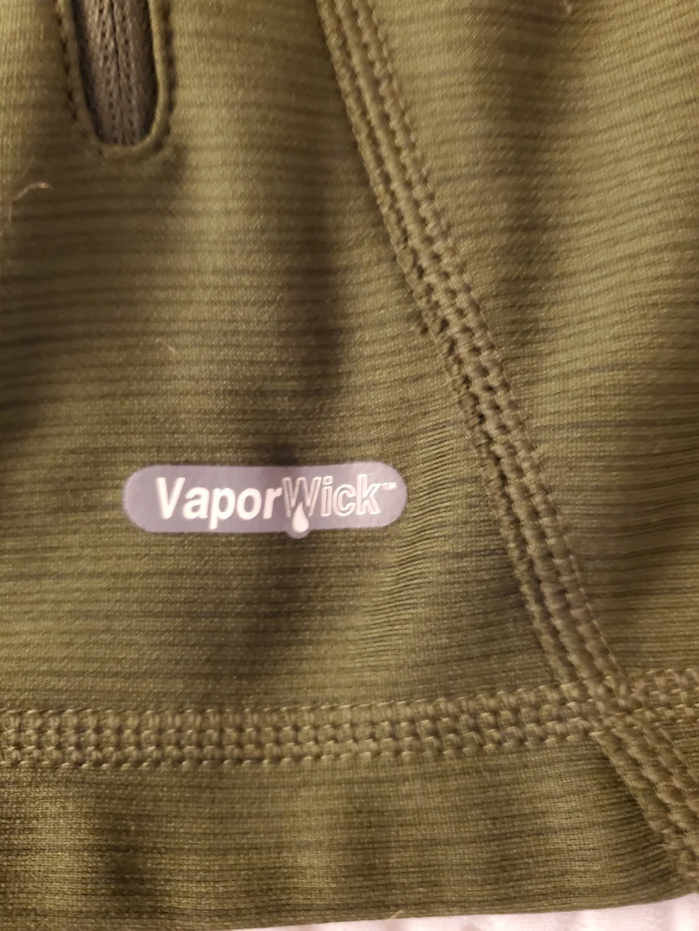 The North Face VaporWick Full Zip Hoodie Mens M Olive Green